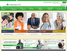 Tablet Screenshot of paramountcareofmichigan.org